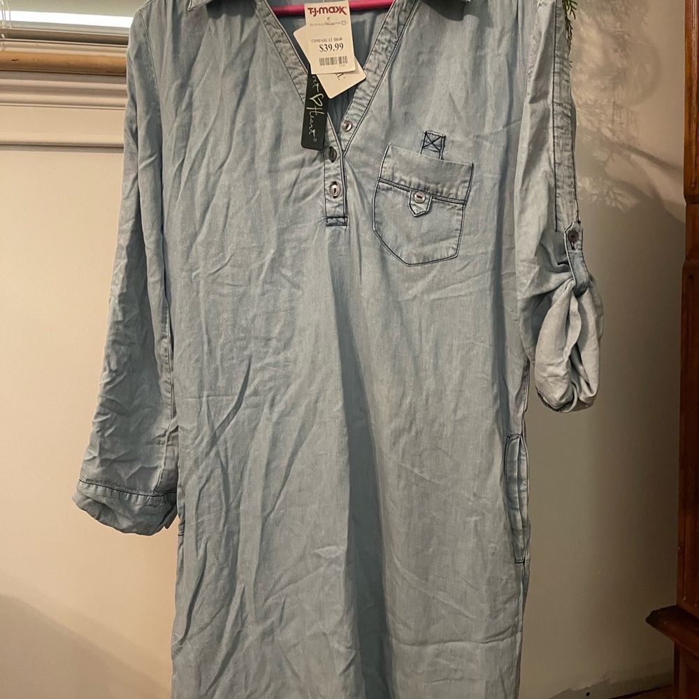 Velvet Heart Light Blue Button Down Shirt